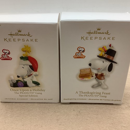 2-Punzen Andenken Orn. - The Peanuts Gang - Holiday, Thanksgiving