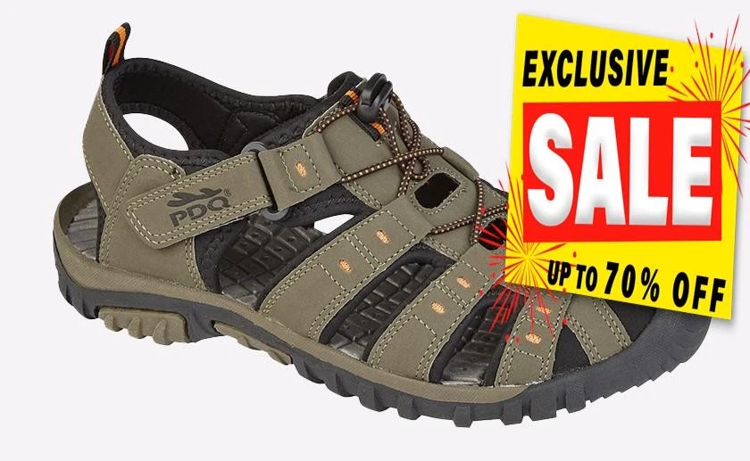PDQ Aspen Junior Trail Terrain Sports Sandal Taupe