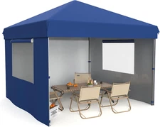 Pop up Canopy Tent Outdoor Canopy Heavy Duty Commercial Instant Tent Shelter (Bl