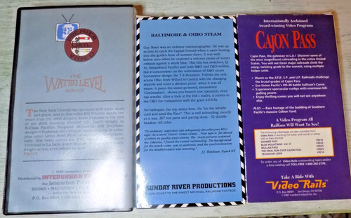 THREE RAILROAD VIDEOS B & O Cajon Pass NY Central VHS - Picture 2 of 2