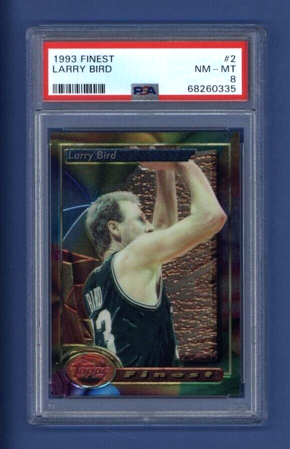 【15枚限定】Larry Bird Topps Finest 1993-94 FINEST #2 LARRY BIRD PSA 8 NM-MT Boston Celtics *HALL OF
