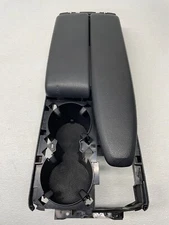 2008 -2011 Mercedes C300 Center Console Black Leather Lid Armrest Cup Holder OEM