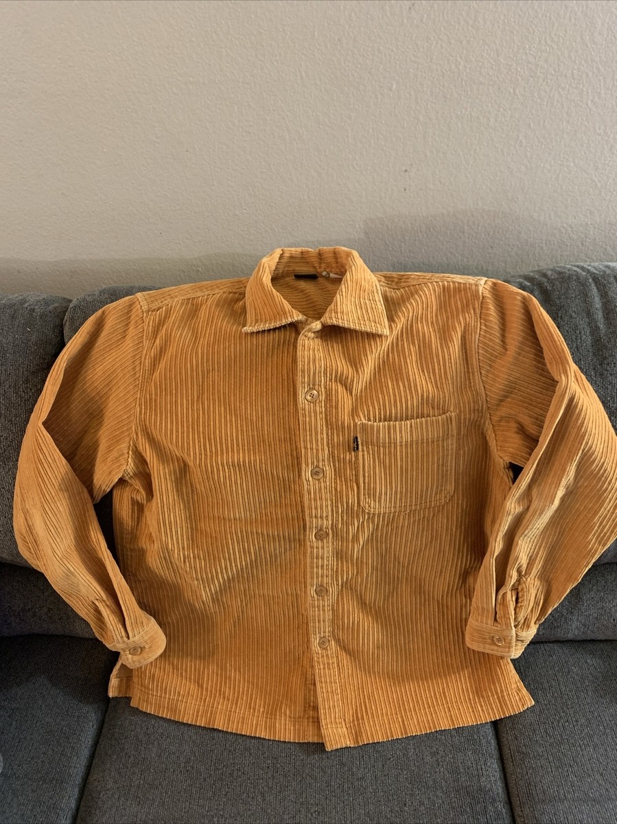 LEVIS VINTAGE CLOTHING LVC CORDUROY SHIRT GOLDEN OAK YELLOW