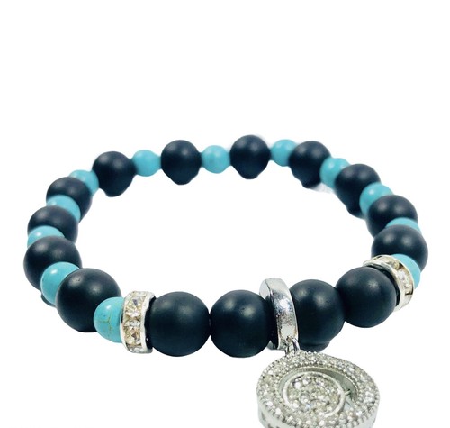 Adjustable Chakra Bracelet with Healing Stones and Charms Yoga Meditation Bangle - Picture 2 of 17