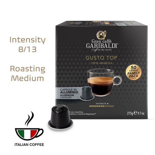 Gran Caffè Garibaldi For Nespresso Original Machine 100 Aluminum Pods - Espresso - Picture 22 of 41