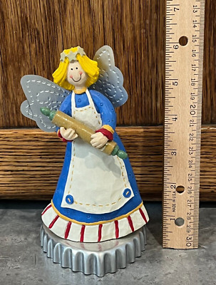 6'' Gooseberry Patch HEART Cookie Cutter Angel Figurine Midwest Cannon Falls HTF