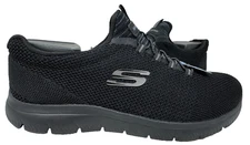 Skechers Women's Summits Cool Classic Slip On Shoes Black WIDE Size:6 166F