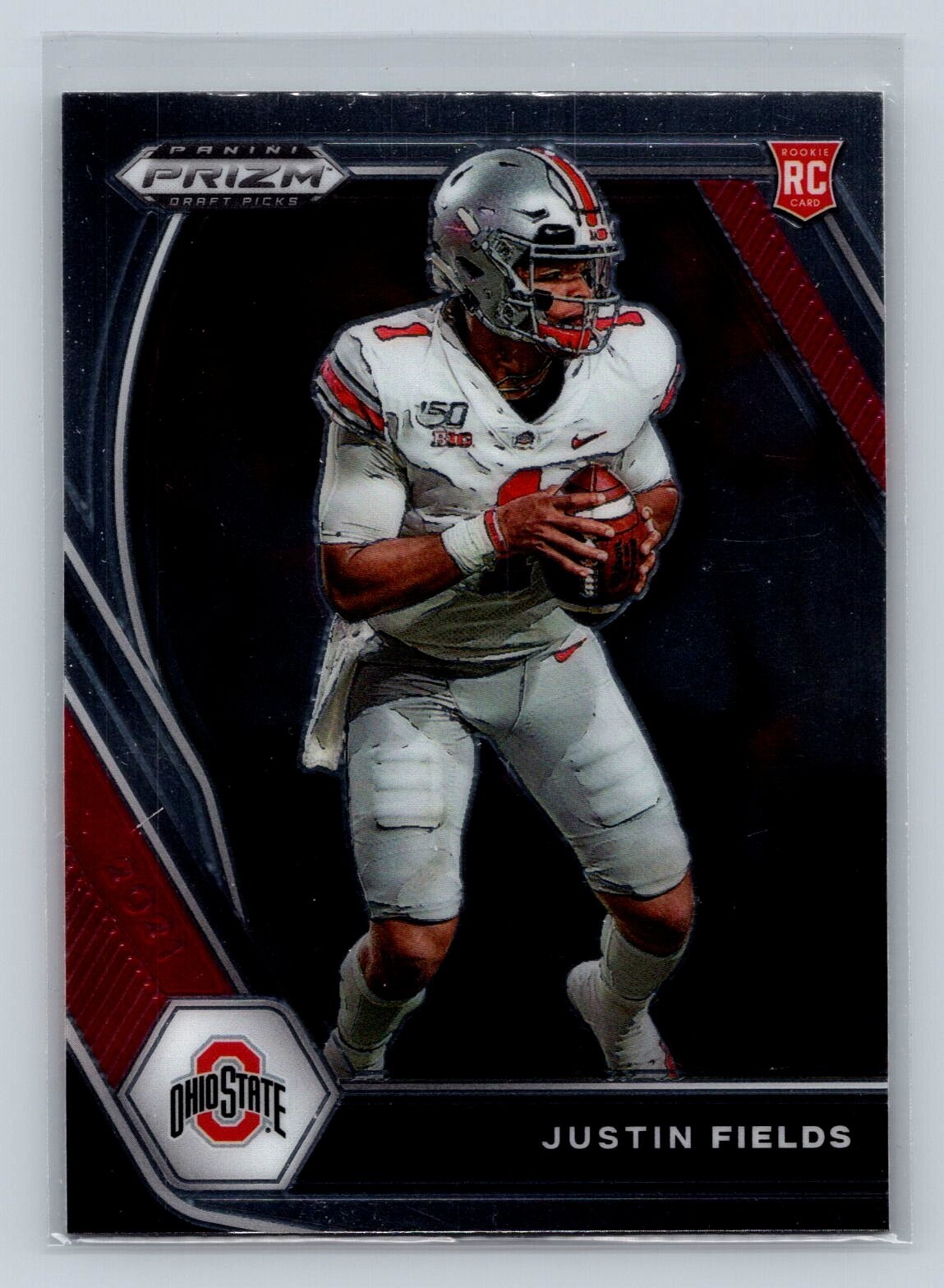2021 Panini Prizm Draft Picks RC #121 Justin Fields Chicago Bears