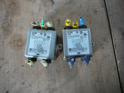 LOT OF 2 CORCOM EMI FILTERS 20VB6 F7354 20A 120/250V
