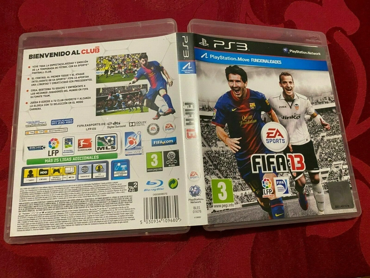 jogo ps3 Fifa 13 capa Messi