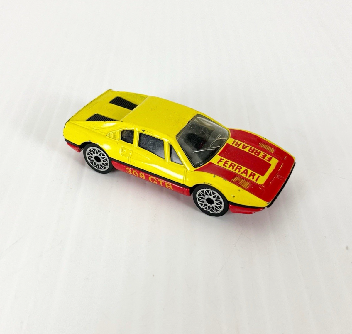 Vintage 1981 Matchbox Superfast Yellow Ferrari 308 GTB Model Toy