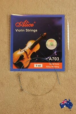 Universal ALICE Violin String E-1 Alloy Rich Tone Performance Highly Expressive - image 1 of 4