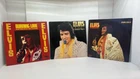 Lot of 3 Elvis Presley Vinyl Albums A Canadian Tribute Burning Love Pure Gold