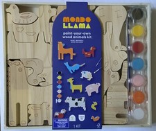 Mondo Llama Paint Your Own Wood Animals Kit