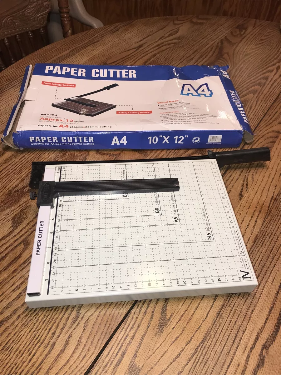 A4 Paper Cutter Metal Base No. 829 4 READ EH A Damaged Box eBay