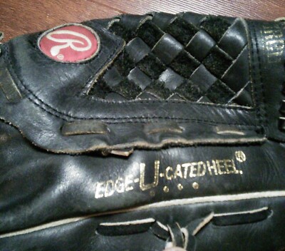 Official Rawlings Baseball Glove Mitt Edge U Cated Heel RMG35BL