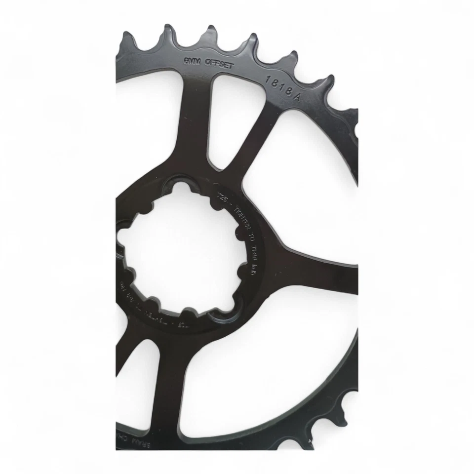 Plato Sram Eagle 34T 6mm offset negro montaje directo Foto 4 de 4