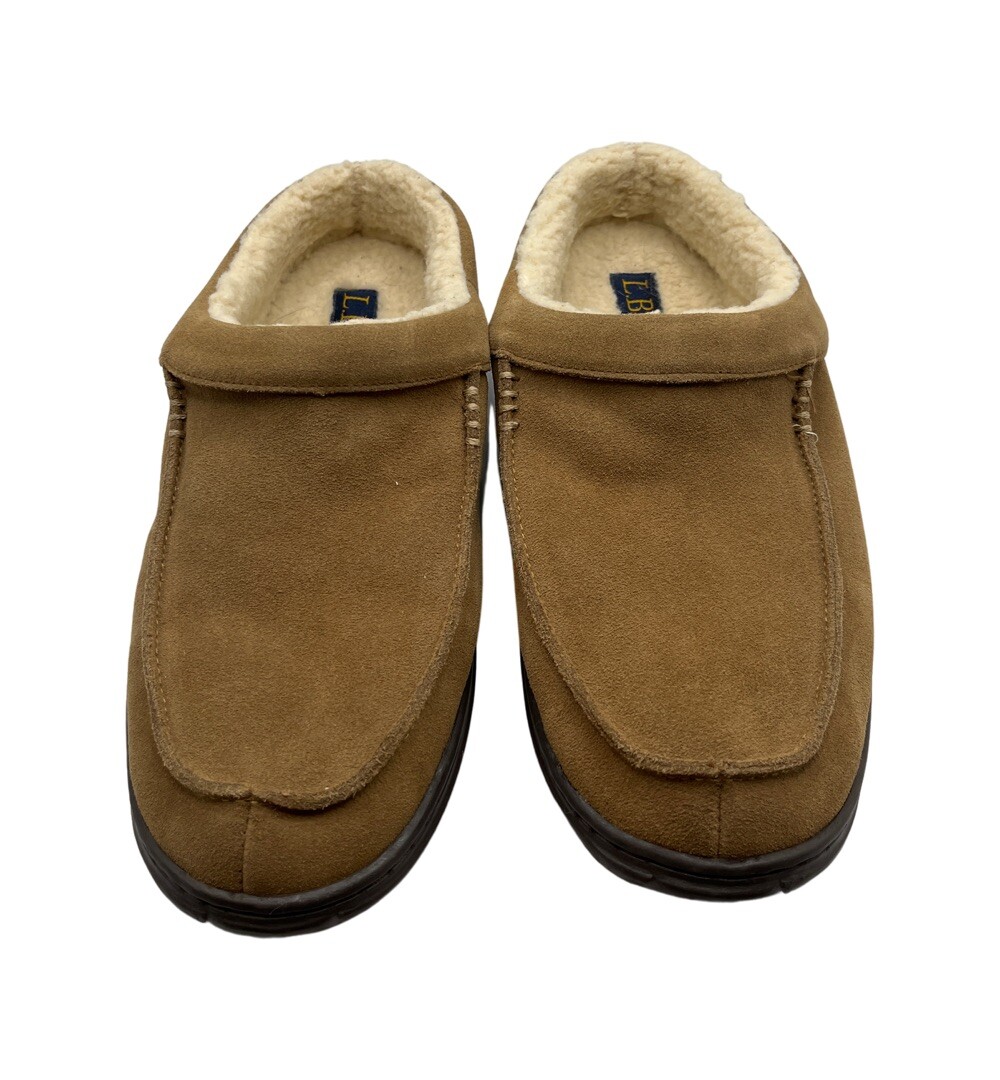 SAOLA LB Evans Ciabatta Uomo Edmonton Marrone Taglia 10M Foderata Sherpa Suola in Gomma Slip On