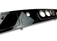 Dashboard for Austin Rover Mini , Piano Black Classic Dash , RHD 3+1 Chrome