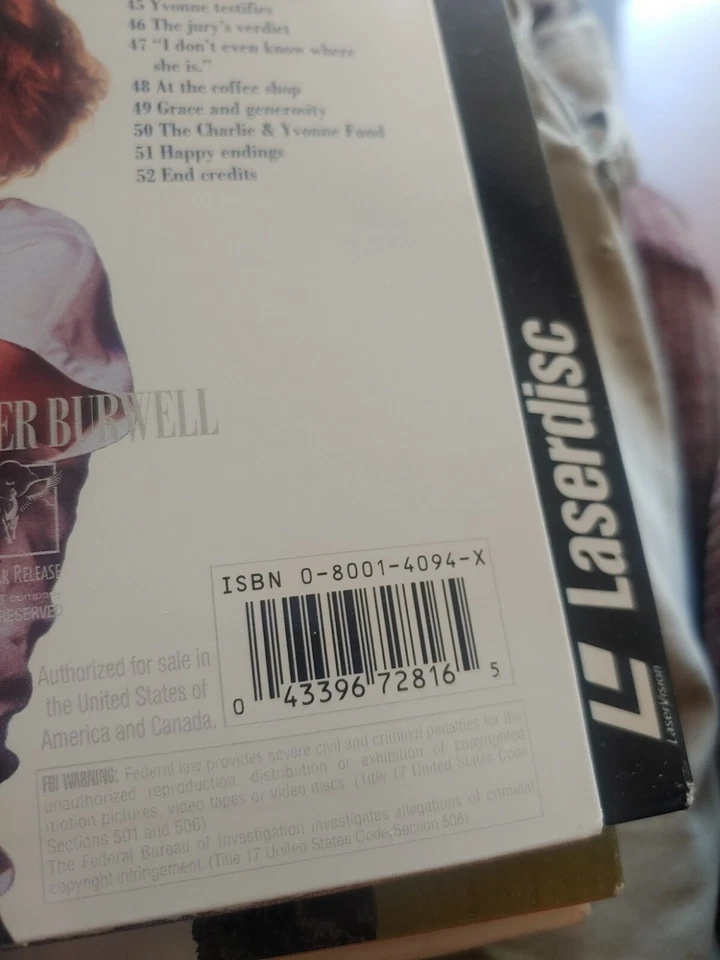 Роскошный широкоэкранный лазерный диск с фильмом It Could Happen To You Николас Кейдж 1994 очень хорошее состояние - Изображение 3 из 3