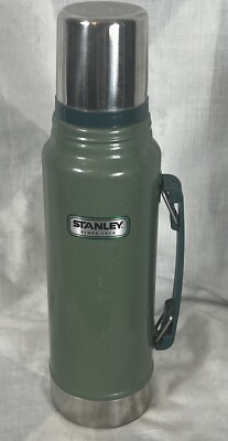 Vtg Stanley Insulated Vacuum Bottle Thermos Coffee Stainless Green 1 ...