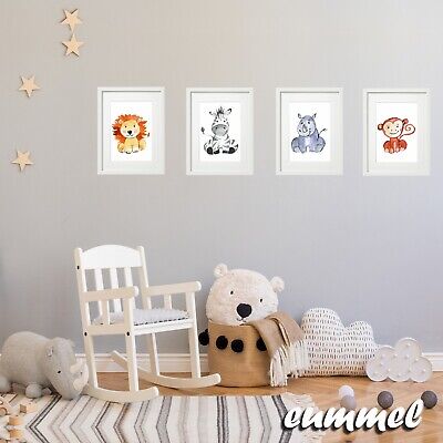 4er Set Kinderzimmer Babyzimmer Poster Bilder Din Madchen Junge Deko Ebay