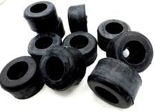 Rubber Bumper Foot Pad Inset for Bolt Head Has 1/4" Screw Hole 1" Pad 9/16" Tall