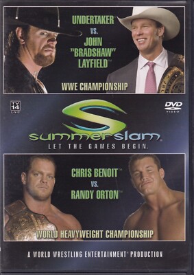 WWE Summer Slam Wrestling DVD 2004 The Undertaker Chris Benoit
