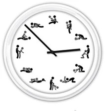 Kama Sutra Wall Clock - Karma Sex Sexual Positions Foreplay Chart - GREAT GIFT