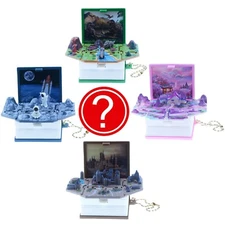 Miniature Book Diorama Pop Up Keychain Figure Blind Box Japan 1 Random Tiny Toy