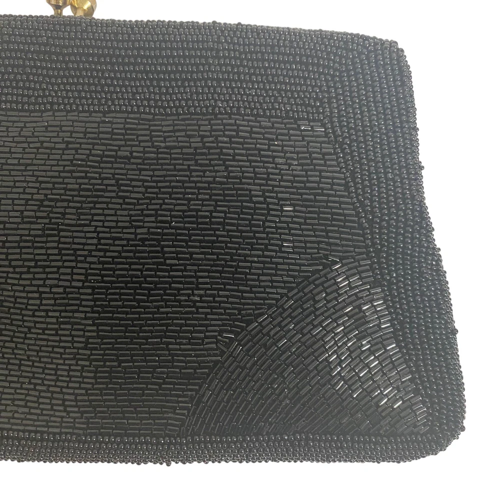 Exclusivo para La Regale Bolso de Mano de Noche con Cuentas Negro Correa de Colección Foto 2 de 4