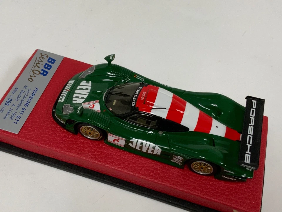1/43 BBR Porsche 911 GT1 1998 Oschersleben #6 base de cuero BG155 MG429 Foto 3 de 4