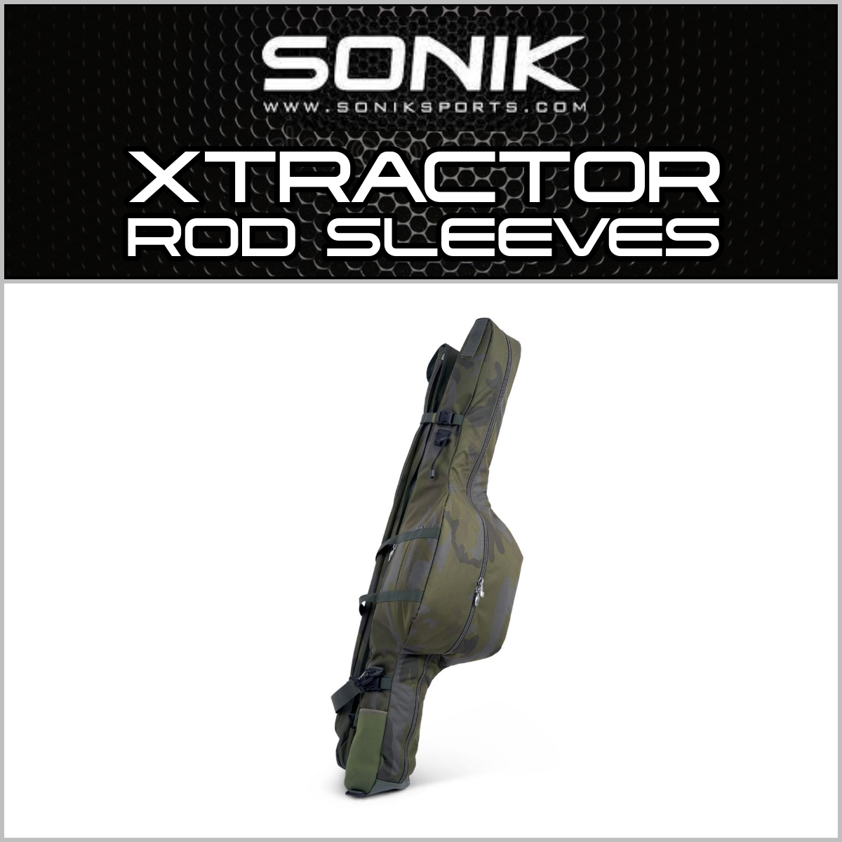 SONIK XTRACTOR ROD SLEEVES BOTH SIZES NEW CARP FISHING - Main Image