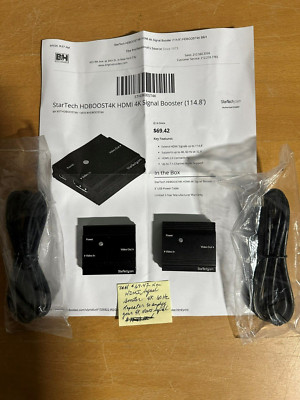 StarTech.com HDMI Signal Booster - HDMI Repeater Extender - 4K 60Hz (hdboost4k)