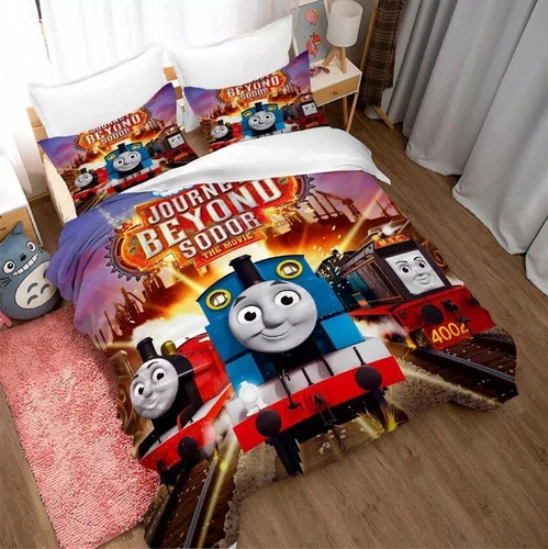 Kinder 3D Thomas und seine Freunde Bettwäsche Set Bettbezug Set 135x200 200x200 - Bild 7 von 11