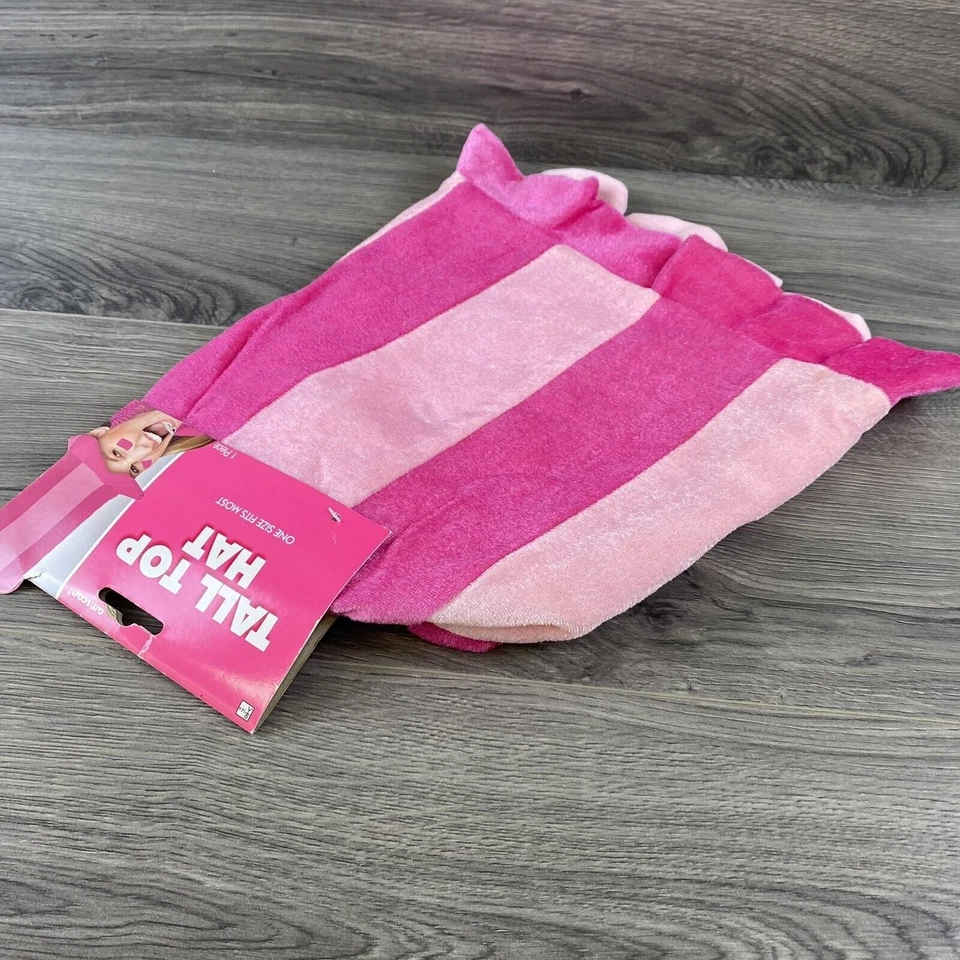 Rosa Alto Sombrero Payaso Vestido Elegante Halloween Adulto Disfraz Accesorio Foto 3 de 4