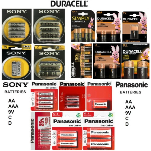 Piles jetables AA Duracell pour équipement audio et vidéo