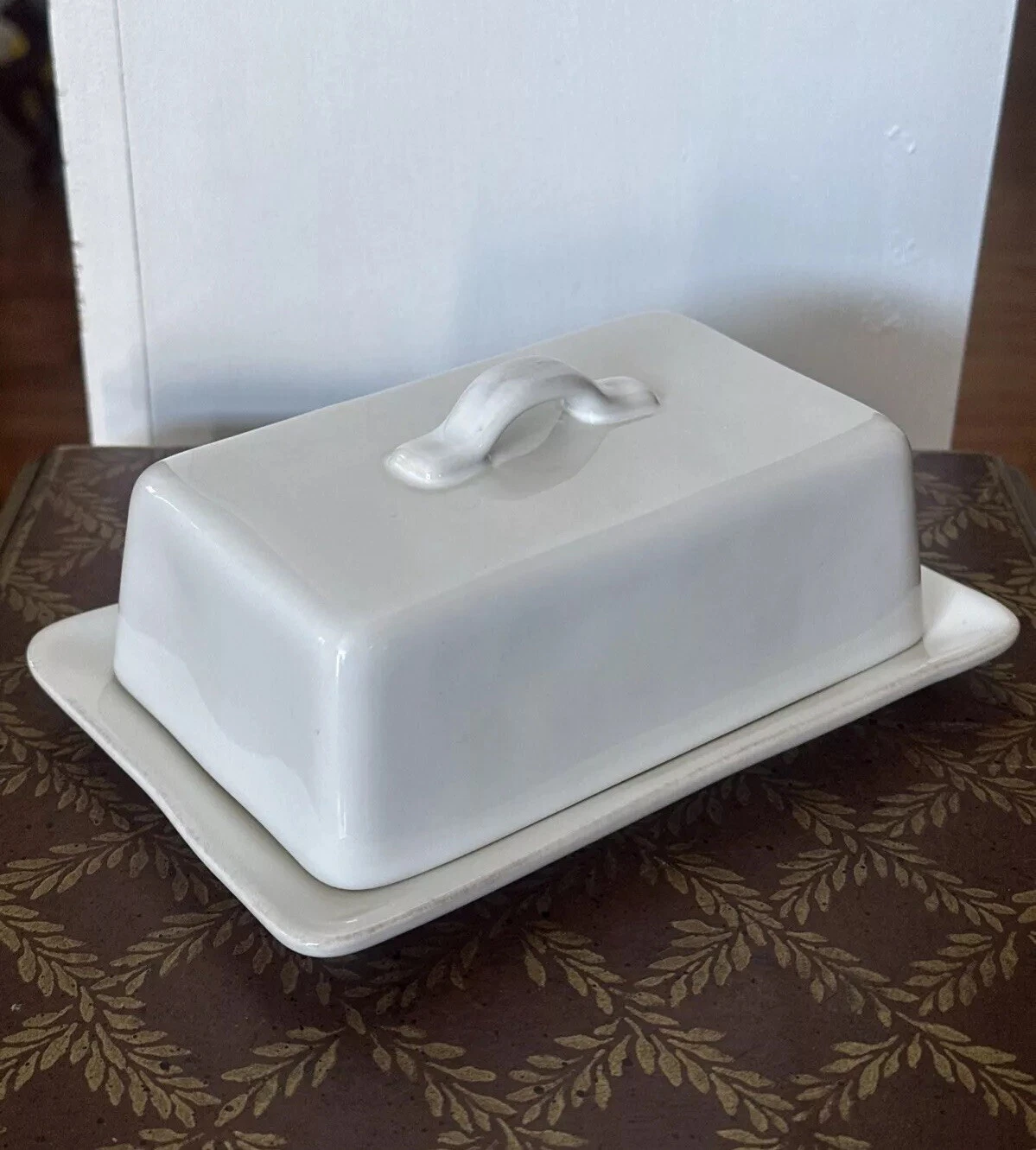 Crate & Barrel Marin Butter Dish