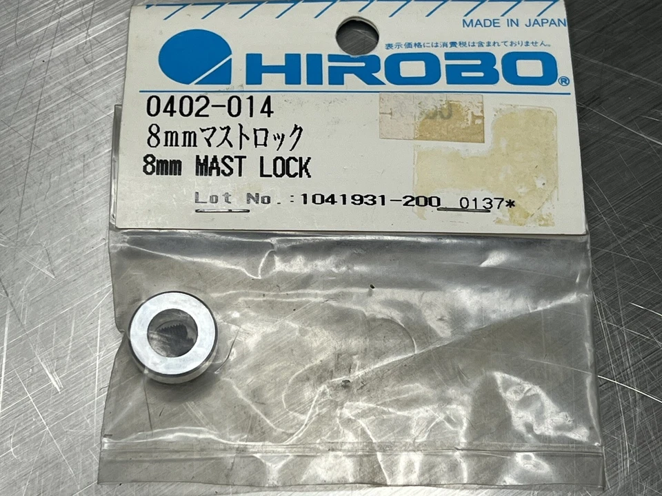 De colección NOS Hirobo 0402-014 RC Helicóptero 8 mm Cerradura de mástil principal Foto 2 de 4