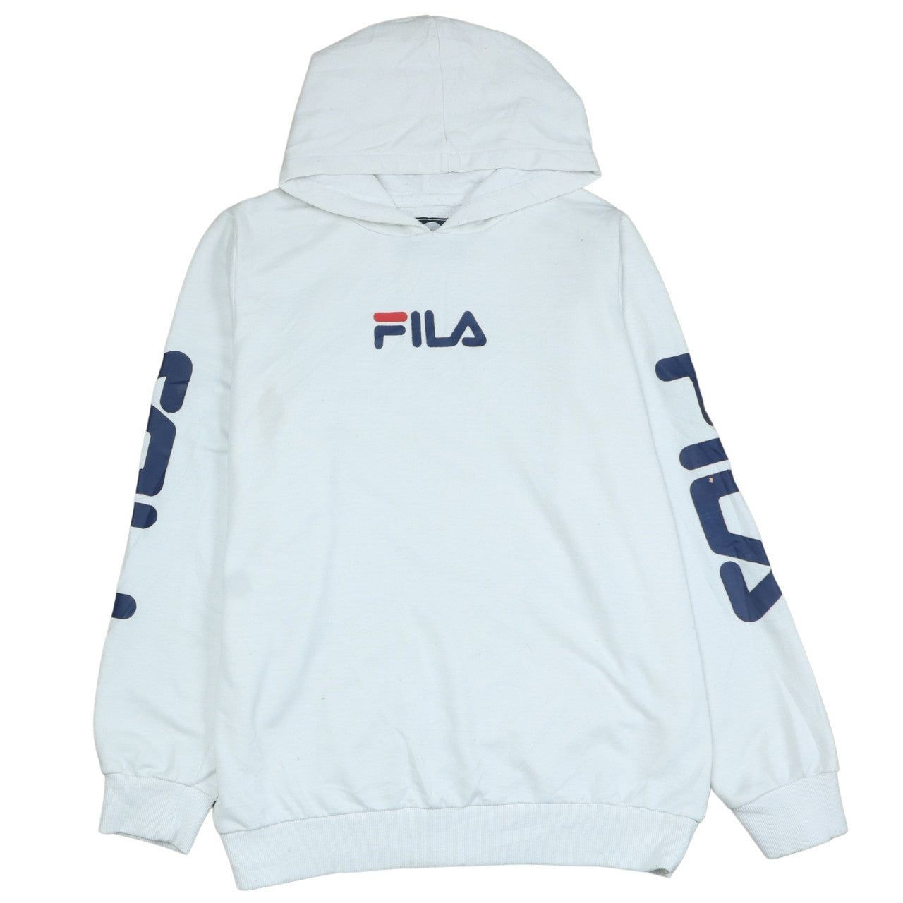 FELPA CON CAPPUCCIO VINTAGE FILA BIANCA DONNA XL