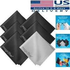 Ultimate 6 Pack Microfiber Cloths for Scratch-Free Glasses  Screen Cleaning