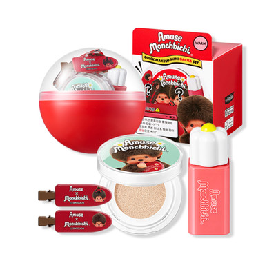 AMUSE x Monchhichi Limited Edition Mini Gacha Quick Makeup Set (3 Typen)