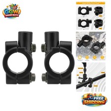 Durable 8mm Handlebar Mirror Holder Clamp - Easy Installation for Motorbikes