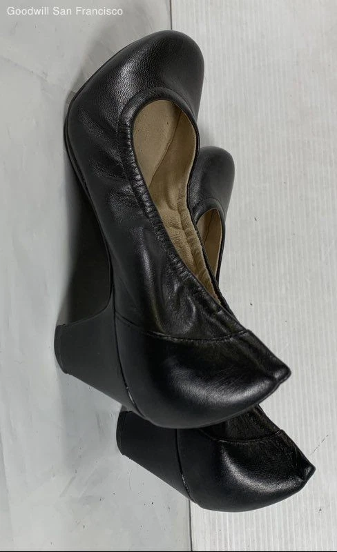 Naturalizer N5 Comfort Black Leather Round Toe Block Pump Womens Heels Size 6M - Image 3 of 4