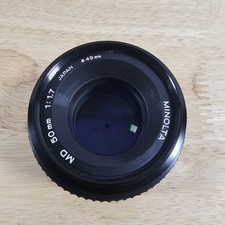 Minolta 50mm f/1.7 MD Lens  FOR PARTS OR REPAIR