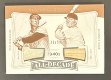 2017 Panini National Treasures All Decade 31/99 Ted Williams Johnny Mize #ADC-WM