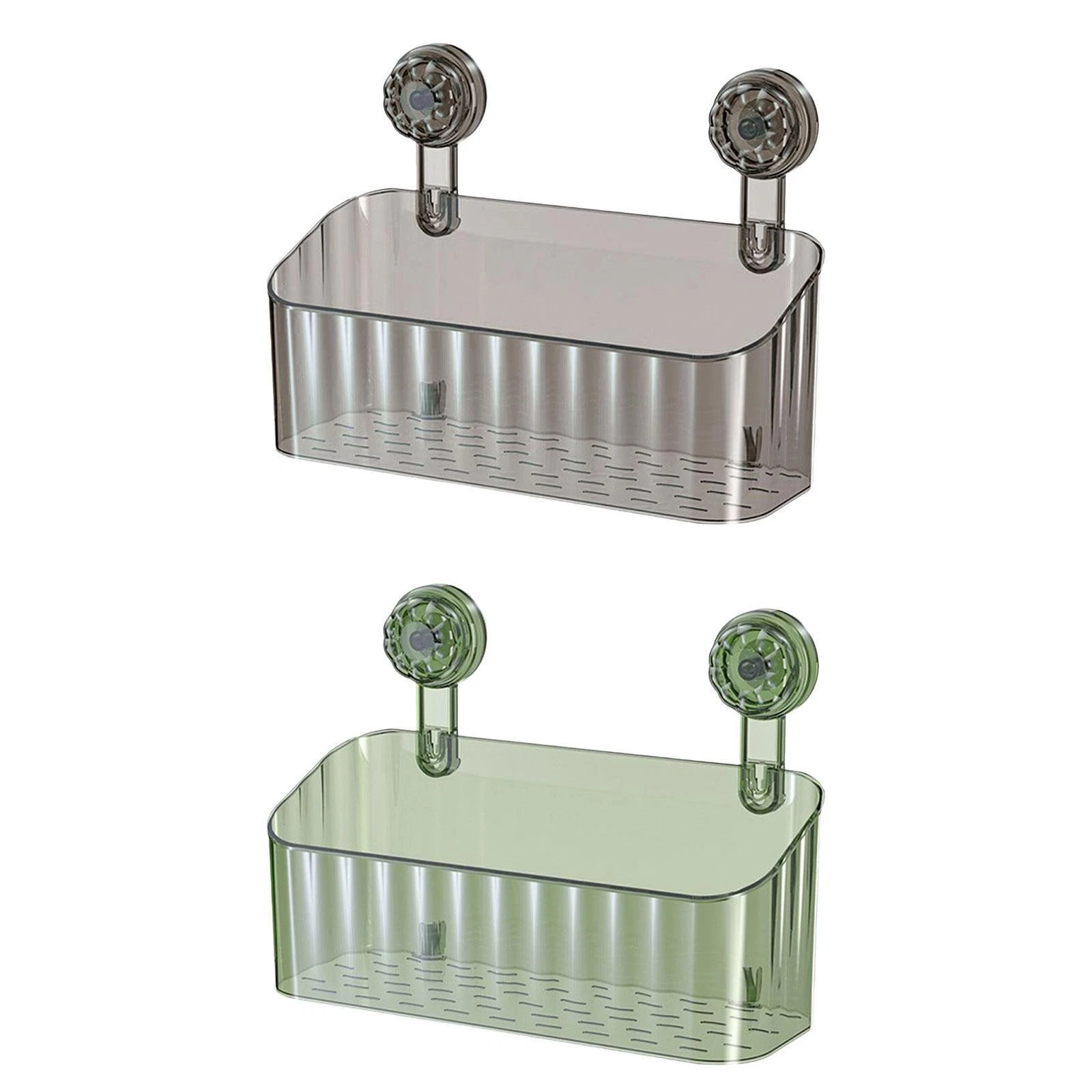 Shower Basket Suction Cup Wall Mount Bathroom Organizer for Bathroom Kitchen