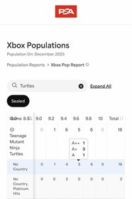 9.6 A+ Teenage Mutant Ninja Turtles TMNT WATA NOT CGC VGA OG Microsoft Xbox