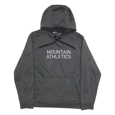THE NORTH FACE Hoodie Gris Homme L Sweatshirt À Enfiler Logo Mountain - Photo 1/4