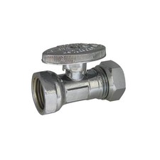 KISSLER 88-9040 Water Supply Stop,Brass,1/4-Turn,1/2" 4EEU1